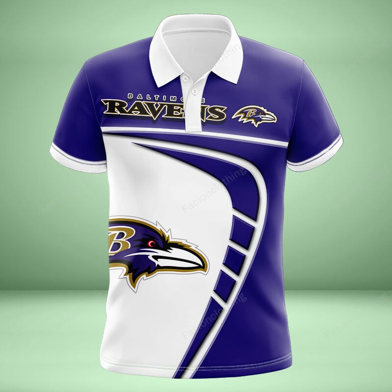 Sportswearmerch Baltimore Ravens NFL Personalized Polo Shirt For Fan