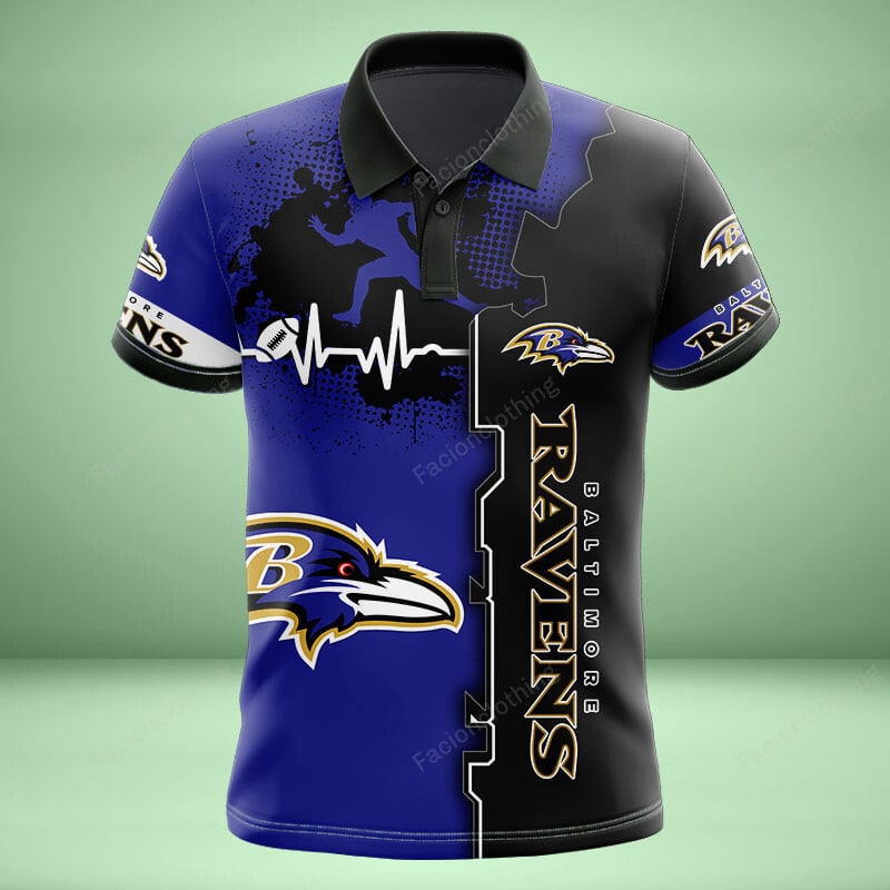 Sportswearmerch Baltimore Ravens NFL Personalized Polo Shirt For Fan