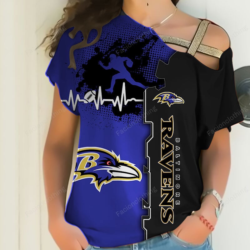 Sportswearmerch Baltimore Ravens NFL Personalized Strapless Sleeve Short For Fan