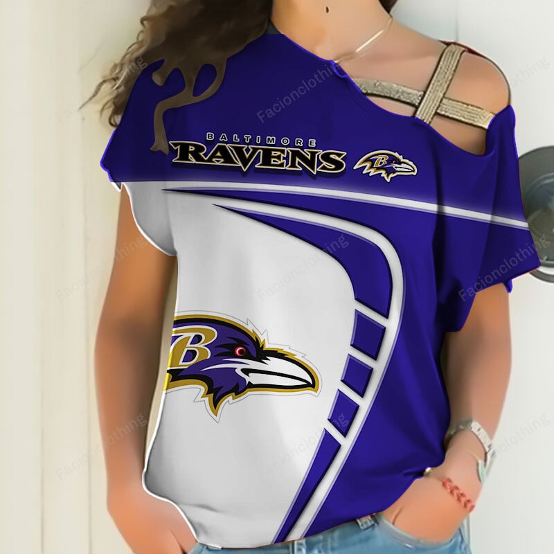 Sportswearmerch Baltimore Ravens NFL Personalized Strapless Sleeve Short For Fan