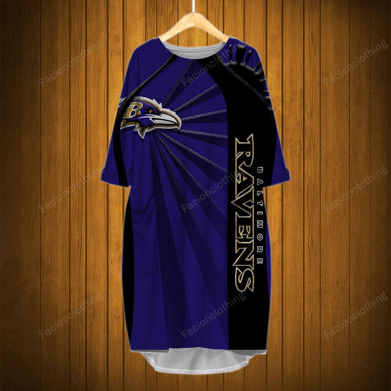 Sportswearmerch Baltimore Ravens NFL Pocket Dress Personalized For Fan