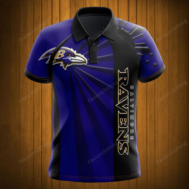Sportswearmerch Baltimore Ravens NFL Polo Shirt Personalized For Fan