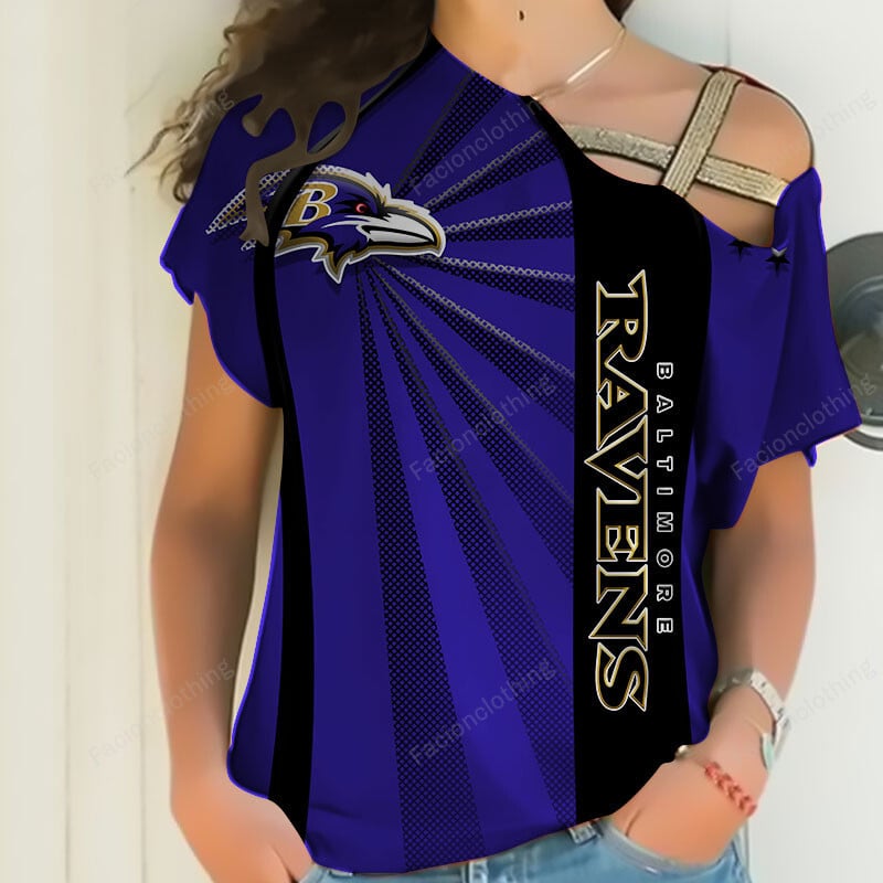Sportswearmerch Baltimore Ravens NFL Strapless Short Sleeve Personalized For Fan