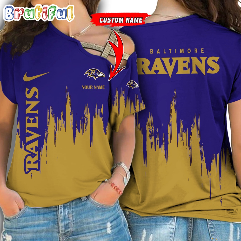 Sportswearmerch Baltimore Ravens NFL Strapless Sleeve Short For Fan