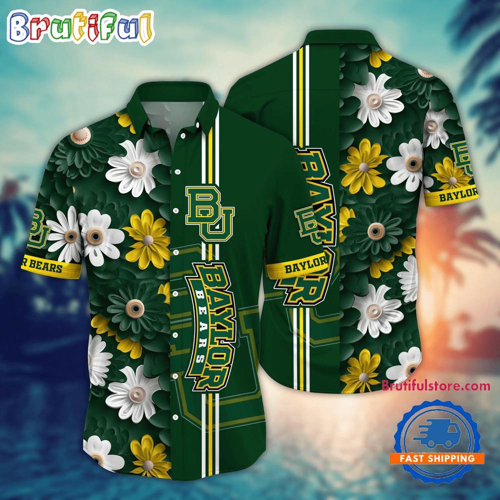 Sportswearmerch Baylor Bears NCAA Flower Summer Personalized Hawaiian Shirt For Fan