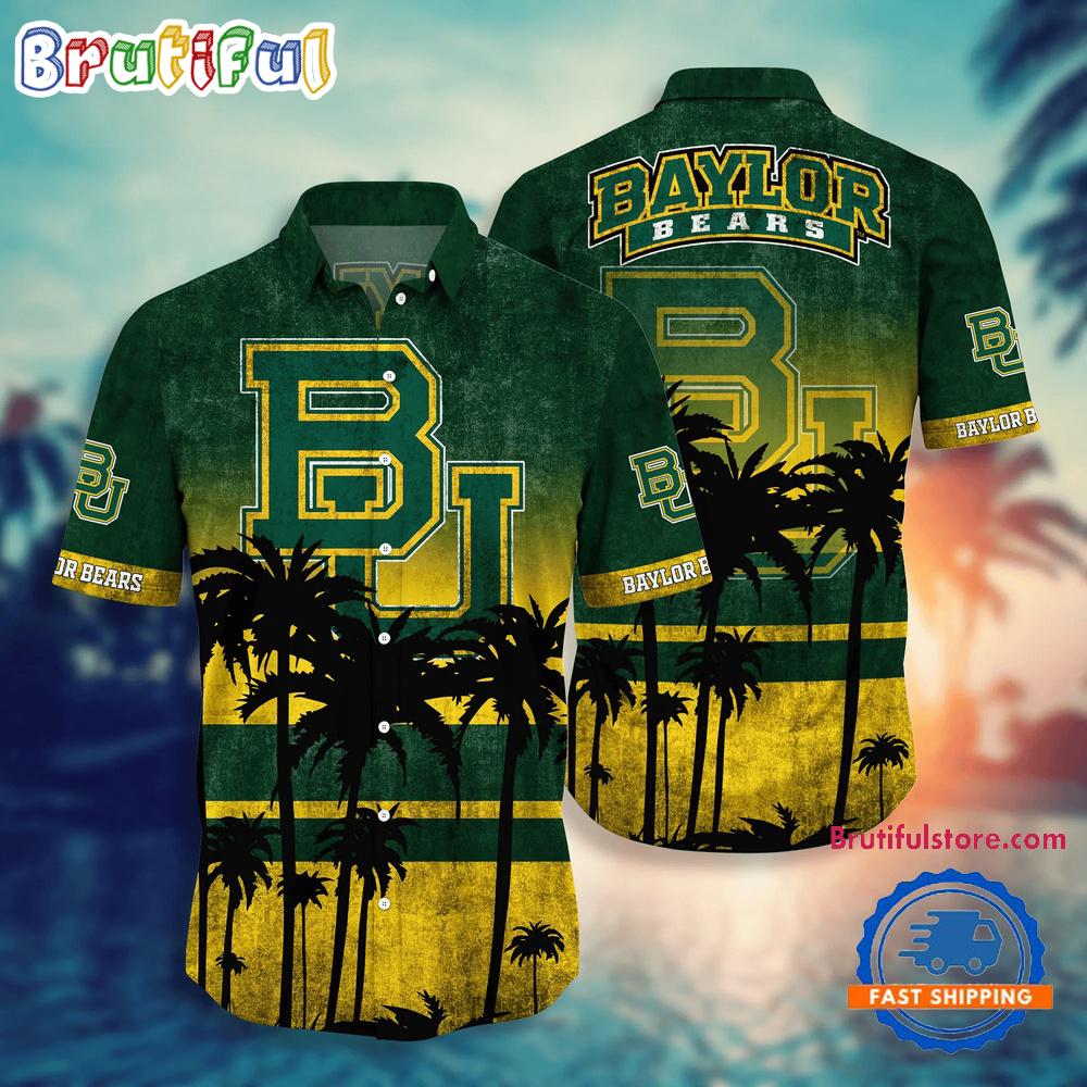 Sportswearmerch Baylor Bears NCAA Palm Tree Summer Beach Personalized Hawaiian Shirt For Fan