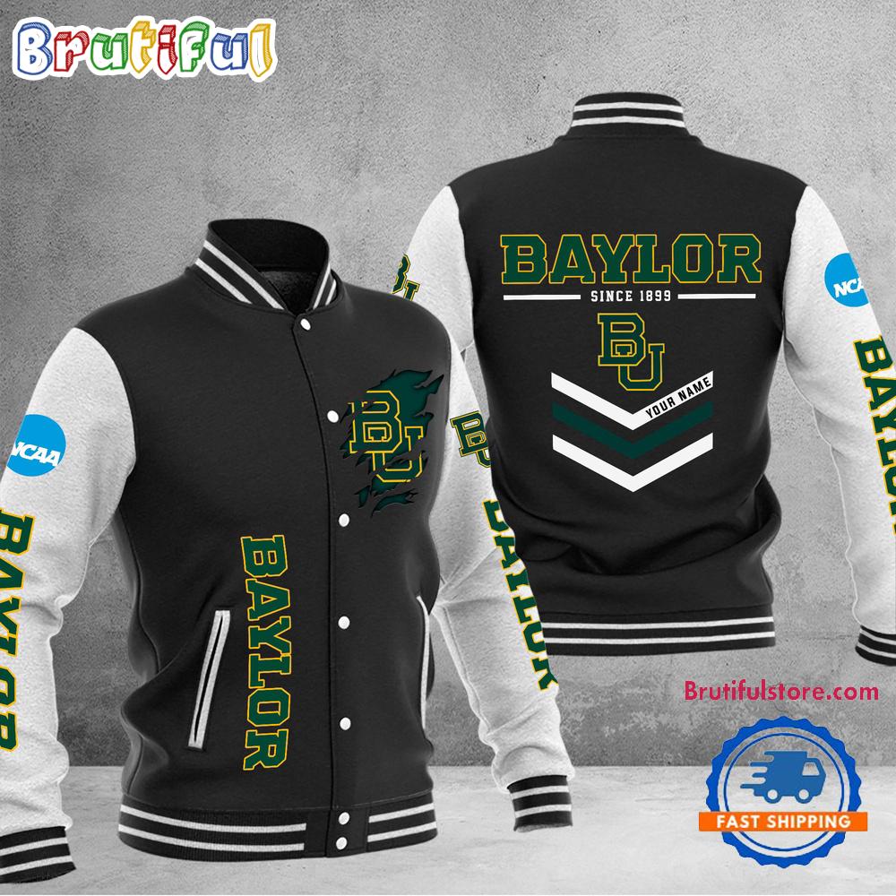 Sportswearmerch Baylor Bears NCAA Personalized Personalized Baseball Jacket For Fan