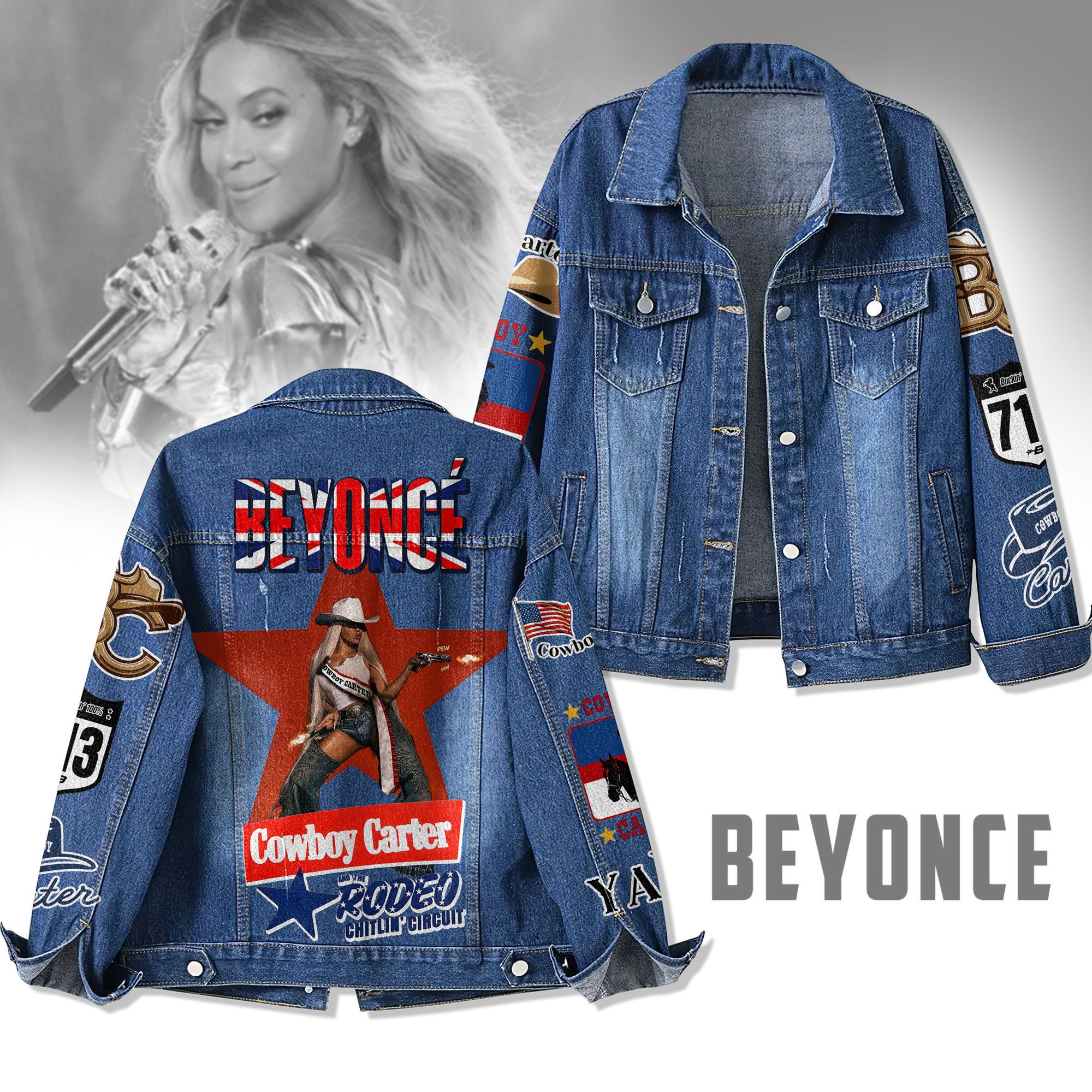 Sportswearmerch Beyoncé Denim Jacket Gift For Fans