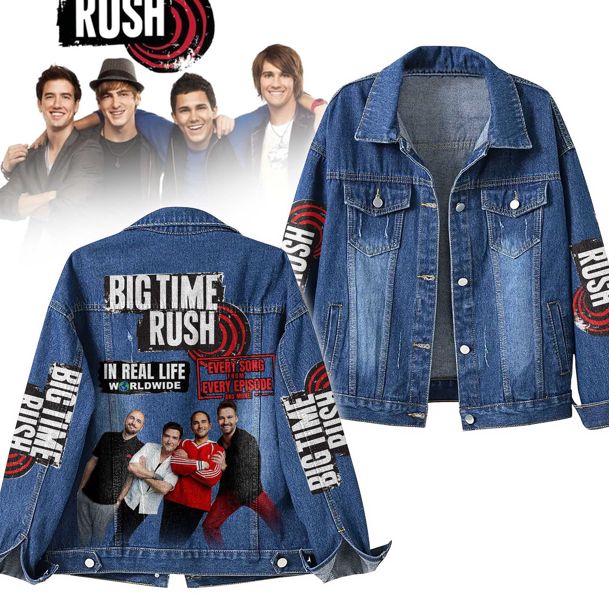 Sportswearmerch Big Time Rush Denim Jacket Gift For Fans