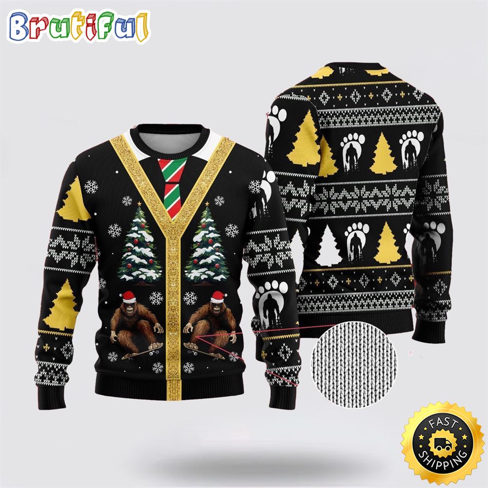 Sportswearmerch Bigfoot Master Surfer Christmas Sweater For Fan