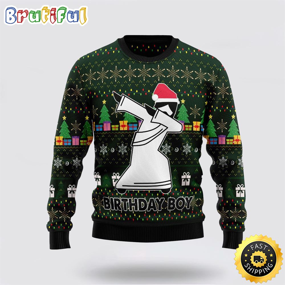 Sportswearmerch Birthday Boy Jesus Christmas Sweater For Fan
