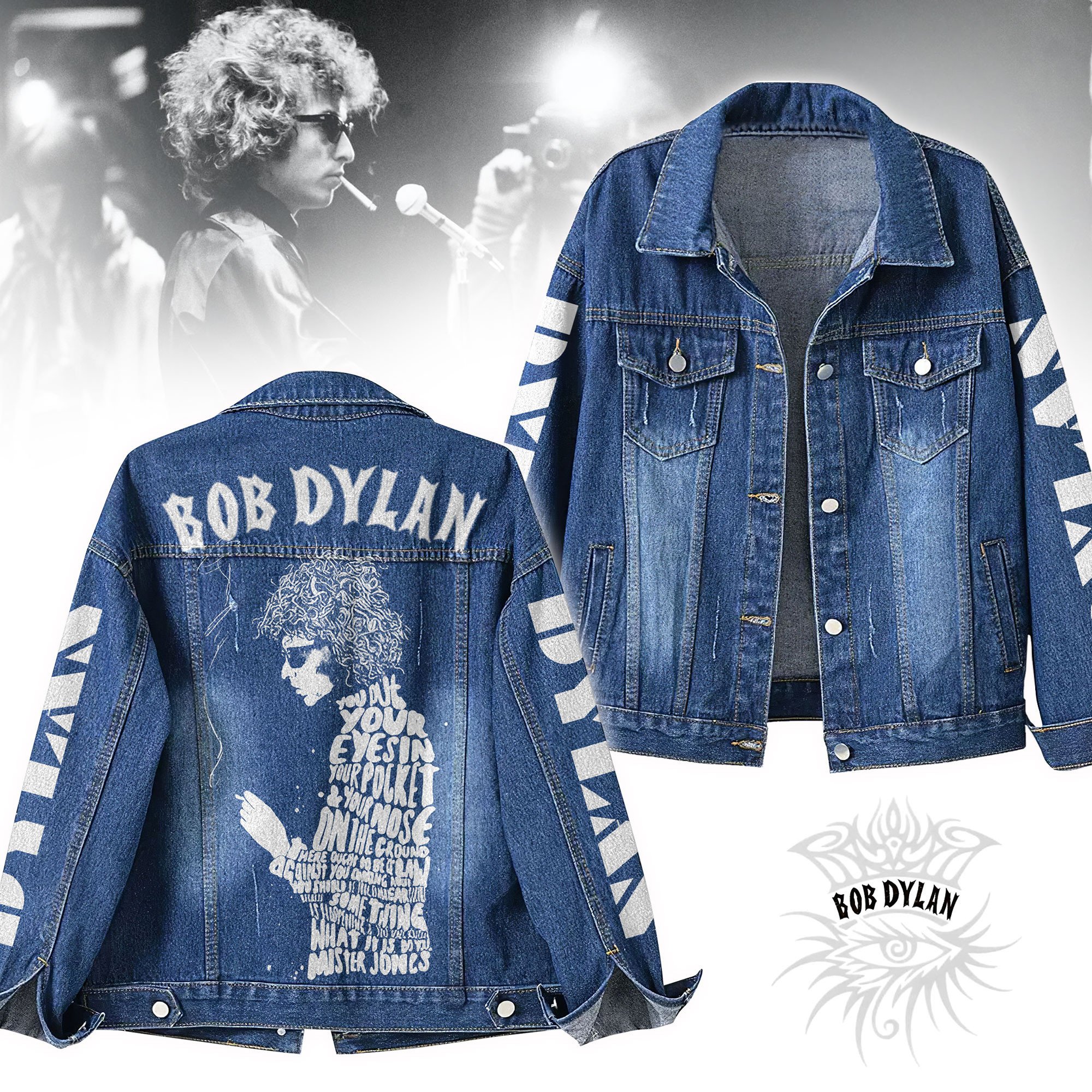 Sportswearmerch Bob Dylan Denim Jacket Gift For Fans