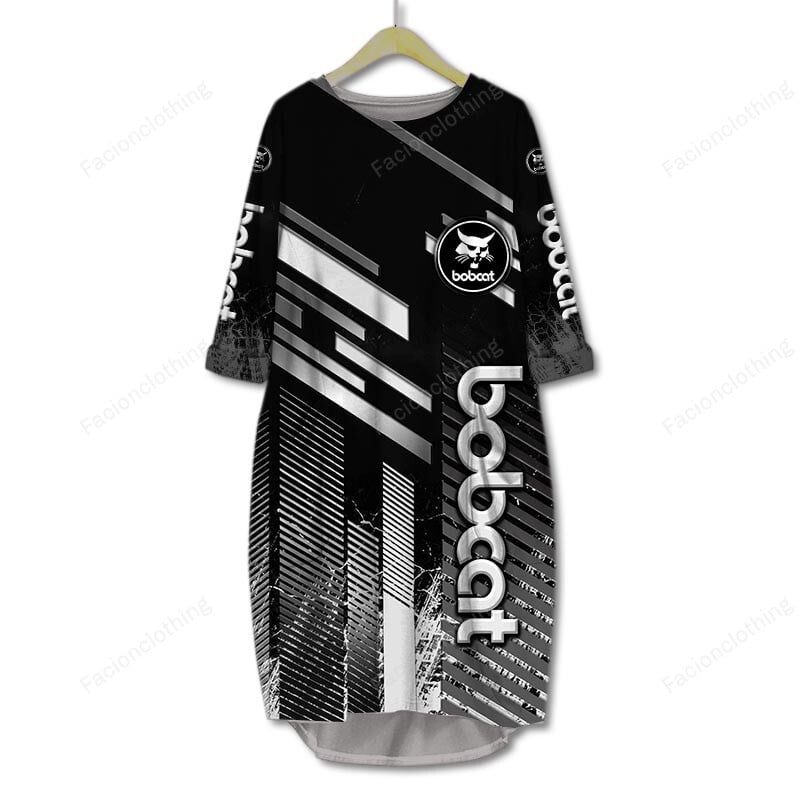 Sportswearmerch Bobcat Tractor Company Personalized Pocket Dress For Fan