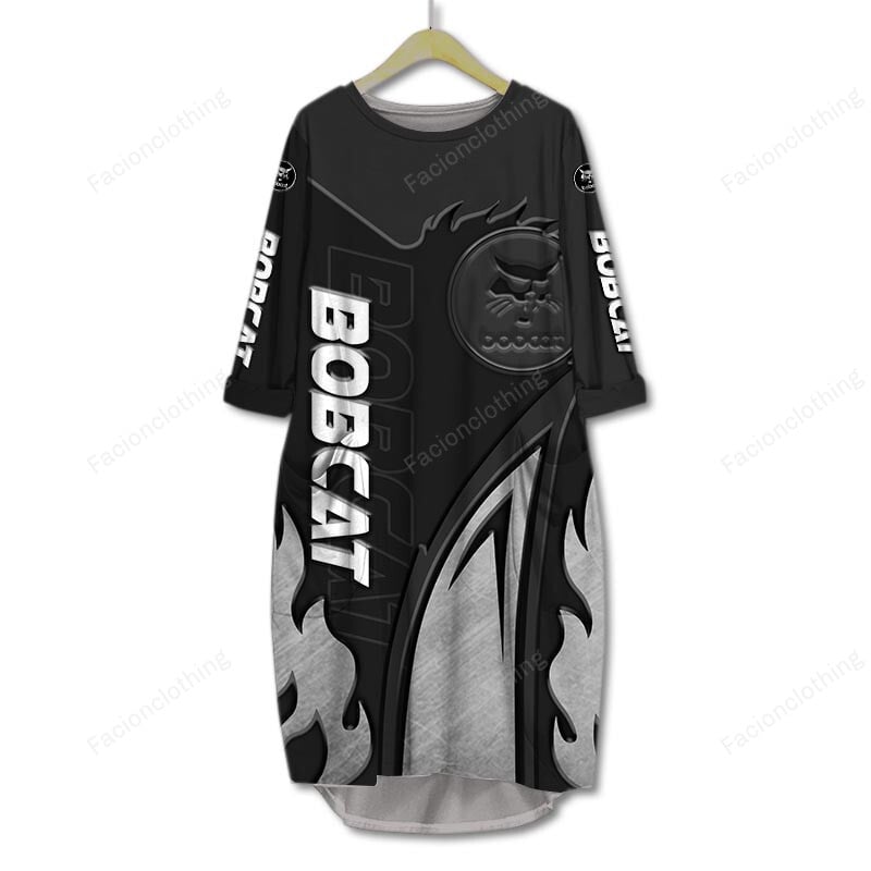 Sportswearmerch Bobcat Tractor Company Personalized Pocket Dress For Fan
