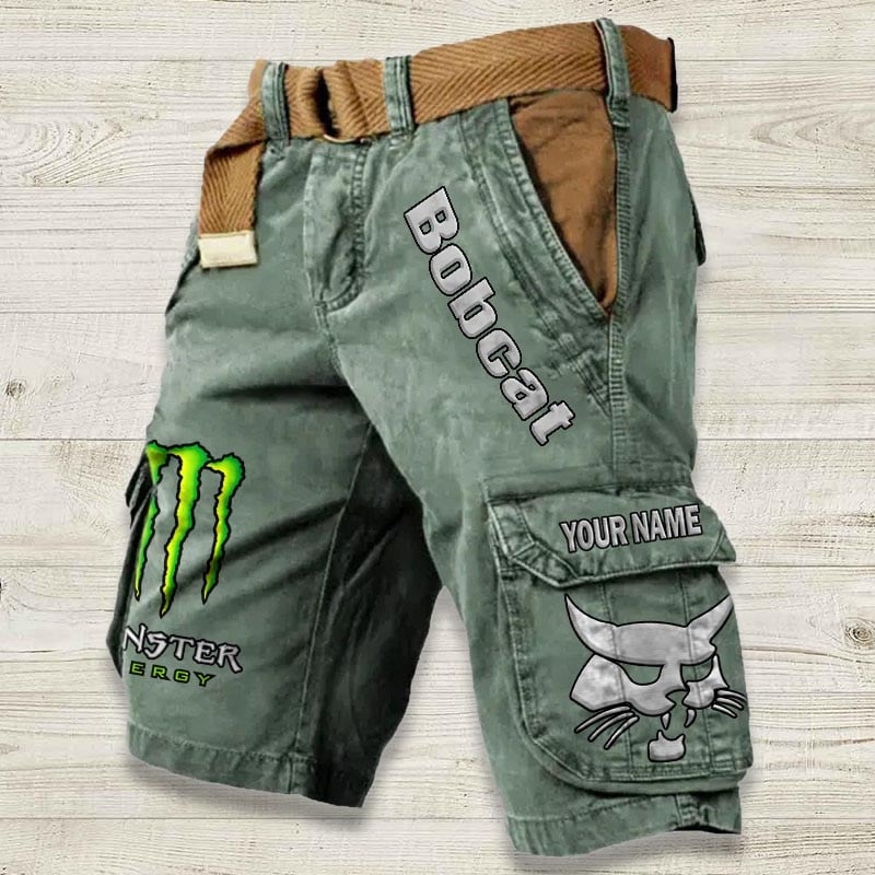 Sportswearmerch Bobcat Tractor Denim Short For Fan