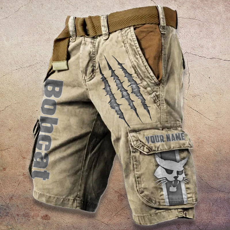 Sportswearmerch Bobcat Tractor Denim Short For Fan