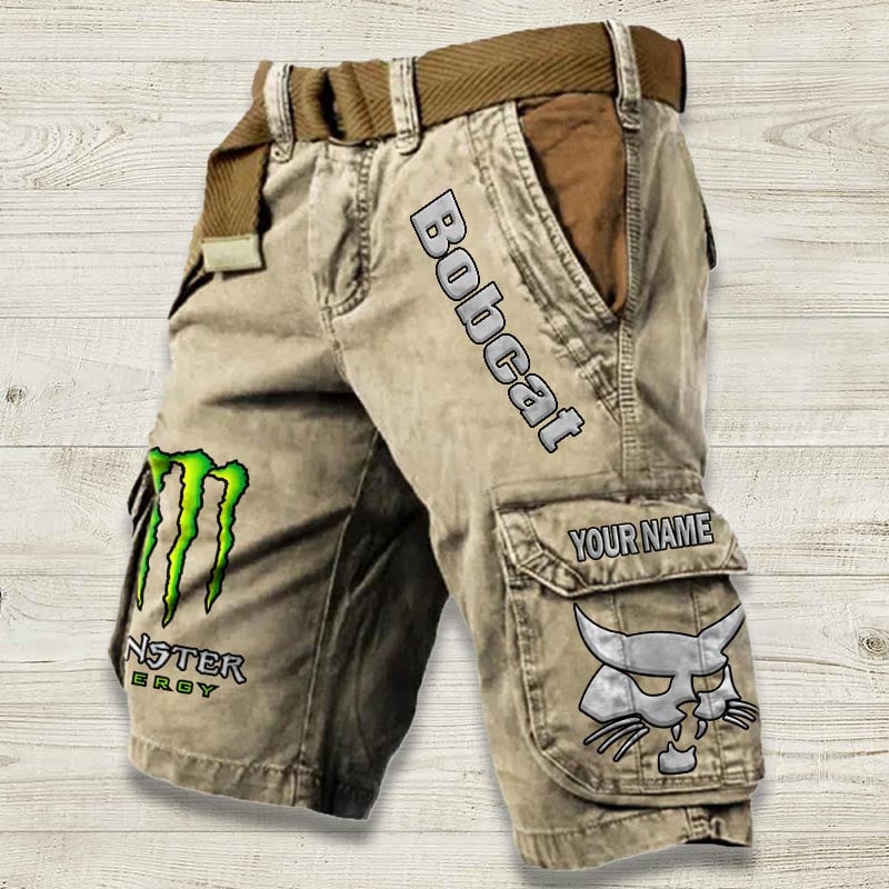 Sportswearmerch Bobcat Tractor Denim Short For Fan
