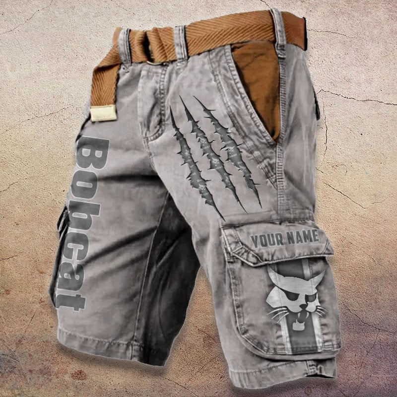Sportswearmerch Bobcat Tractor Denim Short For Fan