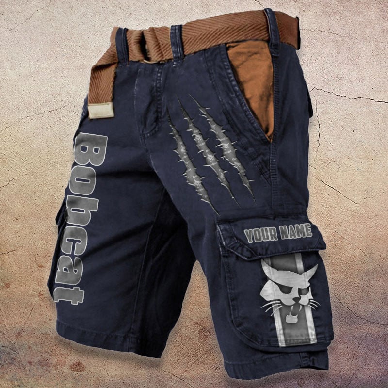 Sportswearmerch Bobcat Tractor Denim Short For Fan