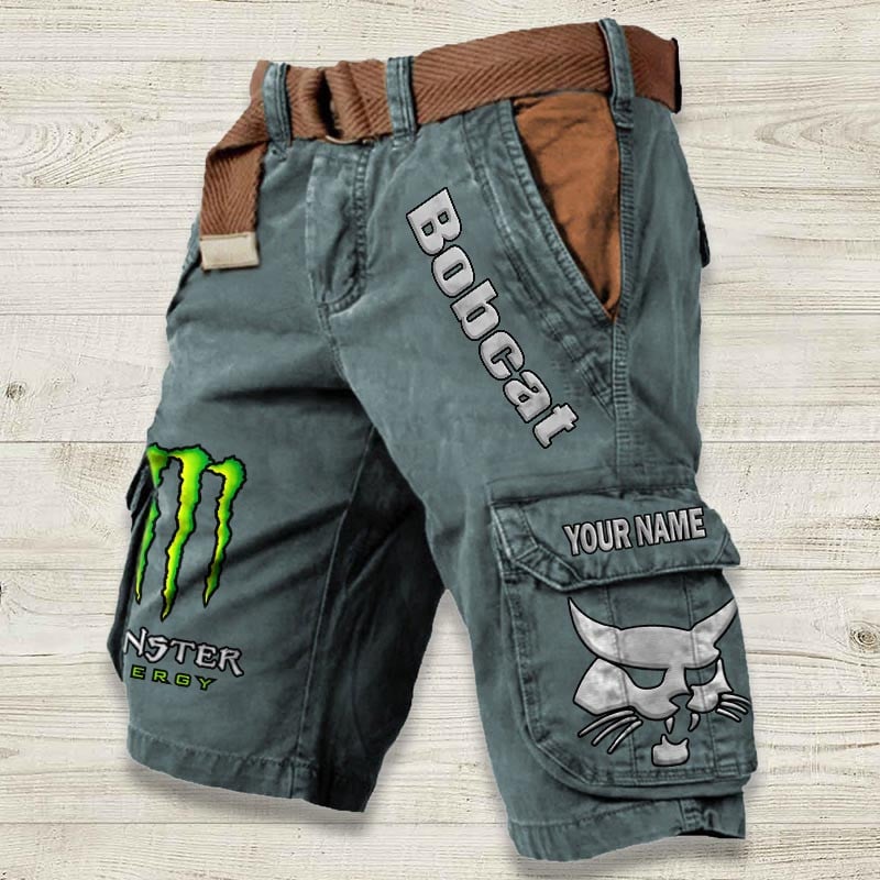 Sportswearmerch Bobcat Tractor Denim Short For Fan