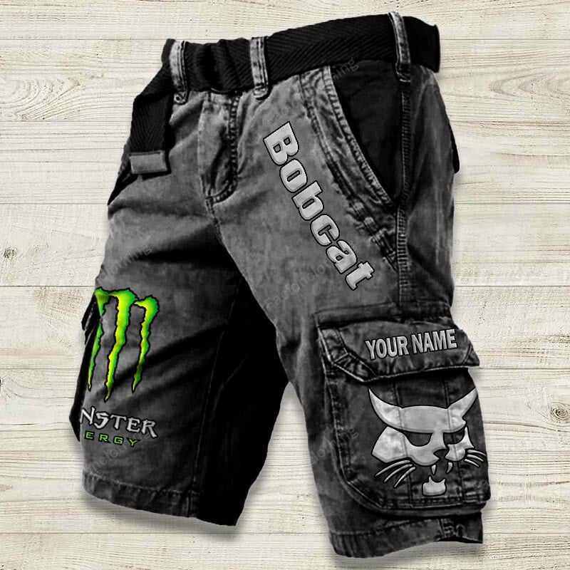 Sportswearmerch Bobcat Tractor Denim Short For Fan