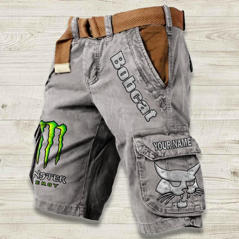 Sportswearmerch Bobcat Tractor Denim Short For Fan
