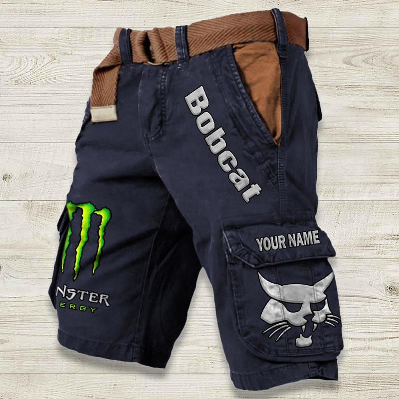 Sportswearmerch Bobcat Tractor Denim Short For Fan