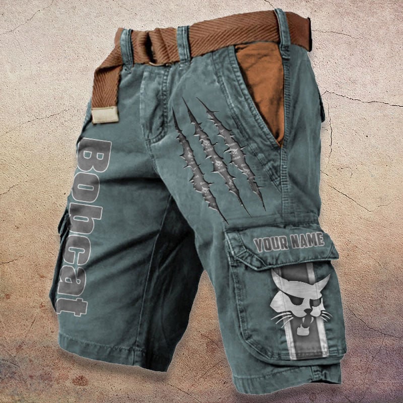 Sportswearmerch Bobcat Tractor Denim Short For Fan