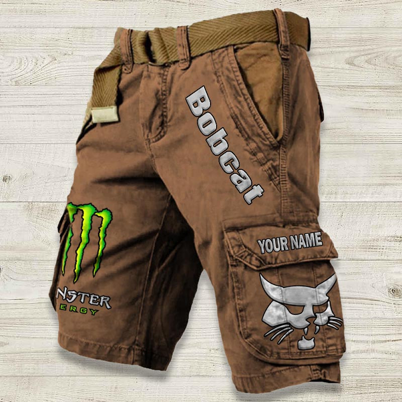 Sportswearmerch Bobcat Tractor Denim Short For Fan