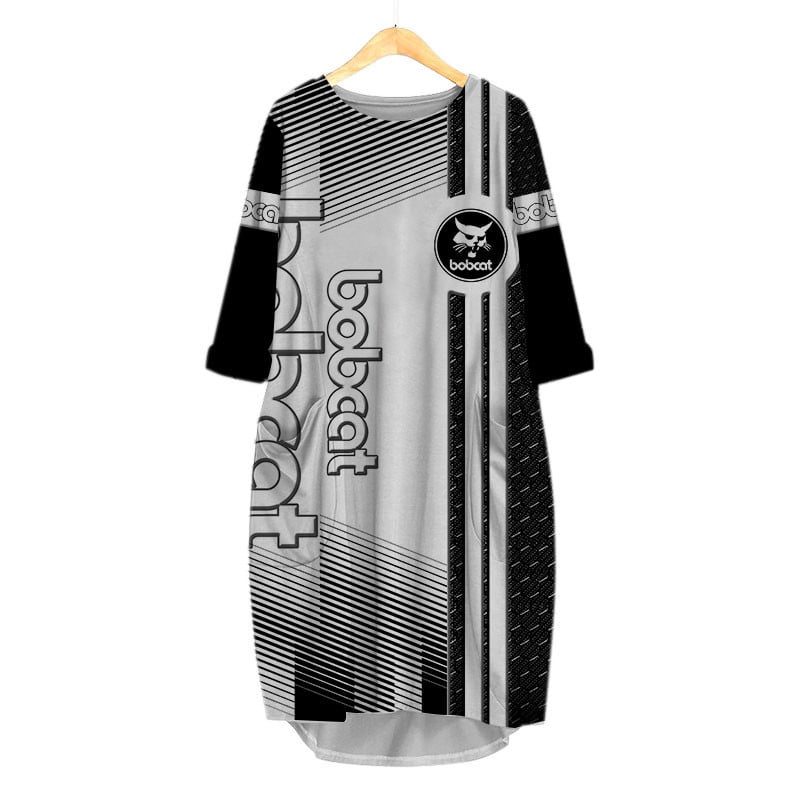 Sportswearmerch Bobcat Tractor Personalized Fashion Pocket Dress For Fan