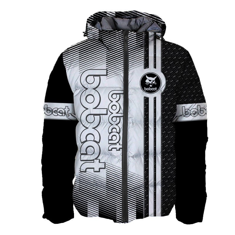 Sportswearmerch Bobcat Tractor Personalized Fashion Puffer Jacket For Fan