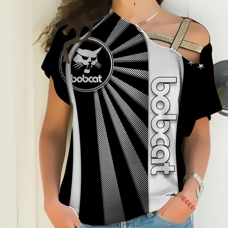 Sportswearmerch Bobcat Tractor Personalized Fashion Strapless Short Sleeve For Fan