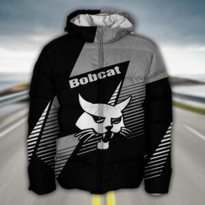 Sportswearmerch Bobcat Tractor Puffer Jacket For Fan