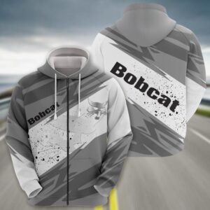 Sportswearmerch Bobcat Tractor Zip Hoodie For Fan