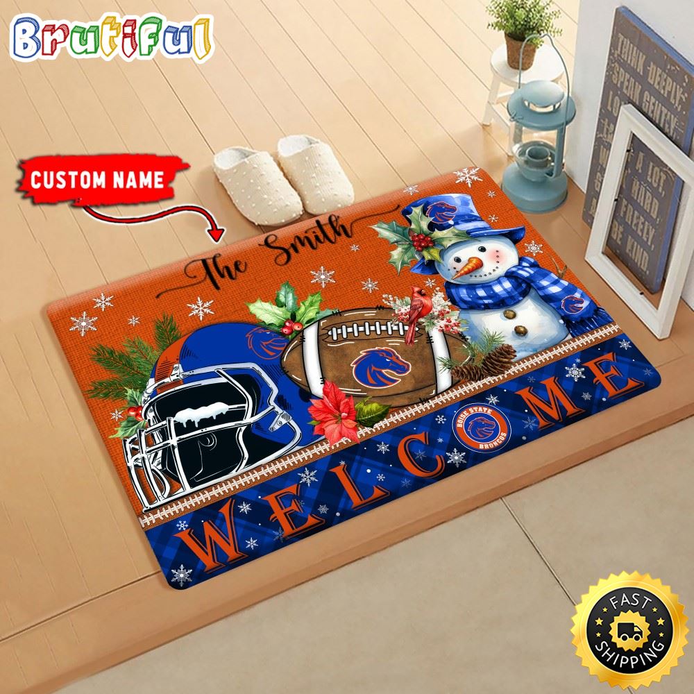 Sportswearmerch Boise State Broncos NCAA Christmas Doormat For Fan