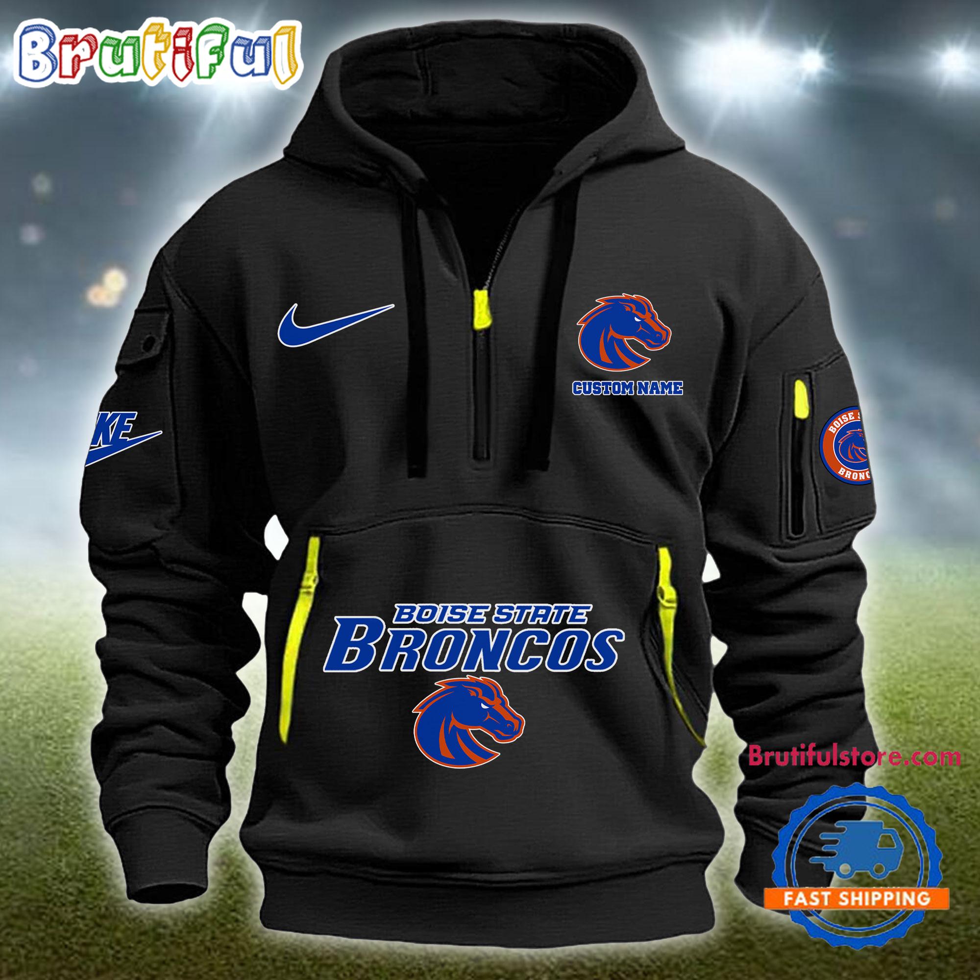 Sportswearmerch Boise State Broncos NCAA Half Zip Hoodie For Fan