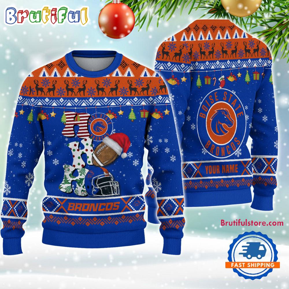 Sportswearmerch Boise State Broncos NCAA Personalized Christmas Sweater For Fan
