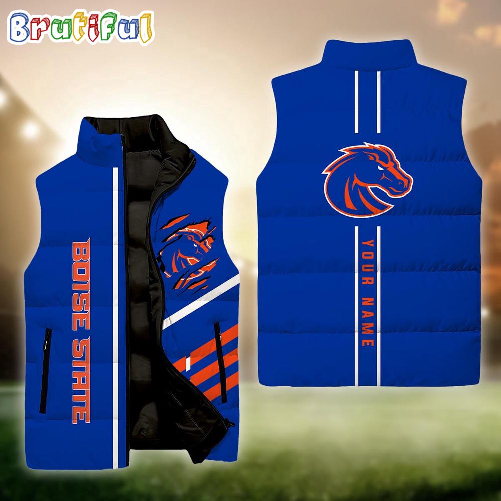 Sportswearmerch Boise State Broncos NCAA Personalized Sleeveless Down Puffer Jacket For Fan
