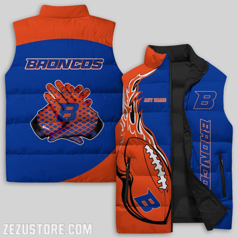 Sportswearmerch Boise State Broncos NCAA Sleeveless Puffer Jacket For Fans