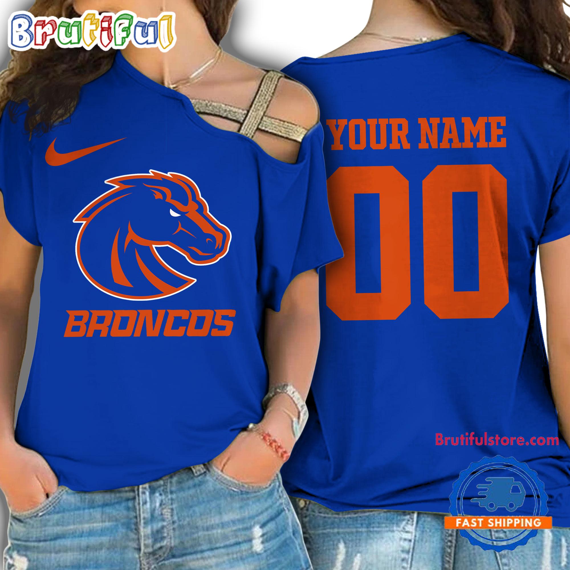 Sportswearmerch Boise State Broncos NCAA Strapless Sleeve Short For Fan