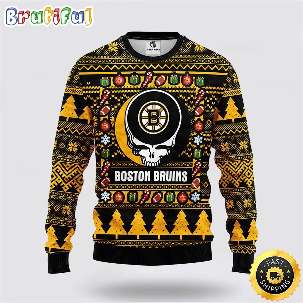 Sportswearmerch Boston Bruins NHL Christmas Fleece Sweater For Fan
