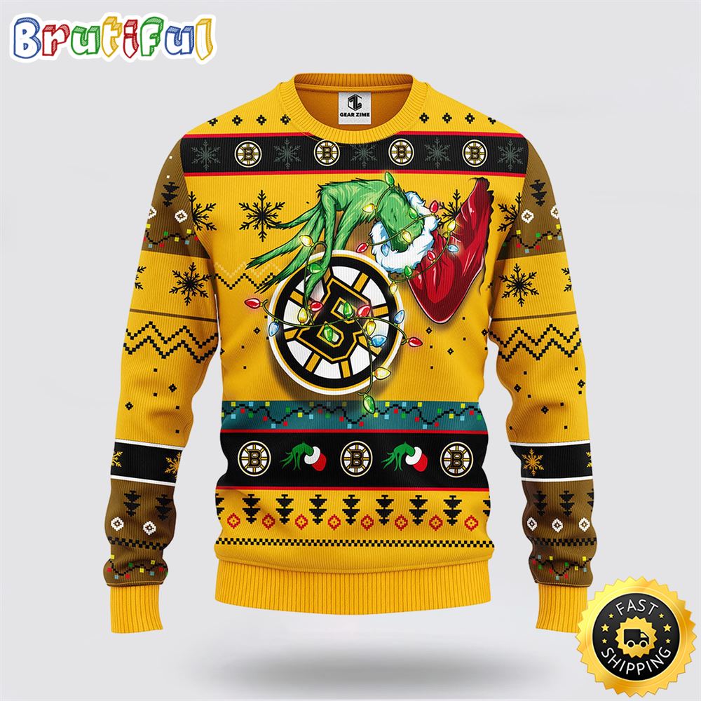 Sportswearmerch Boston Bruins NHL Christmas Sweater For Fan