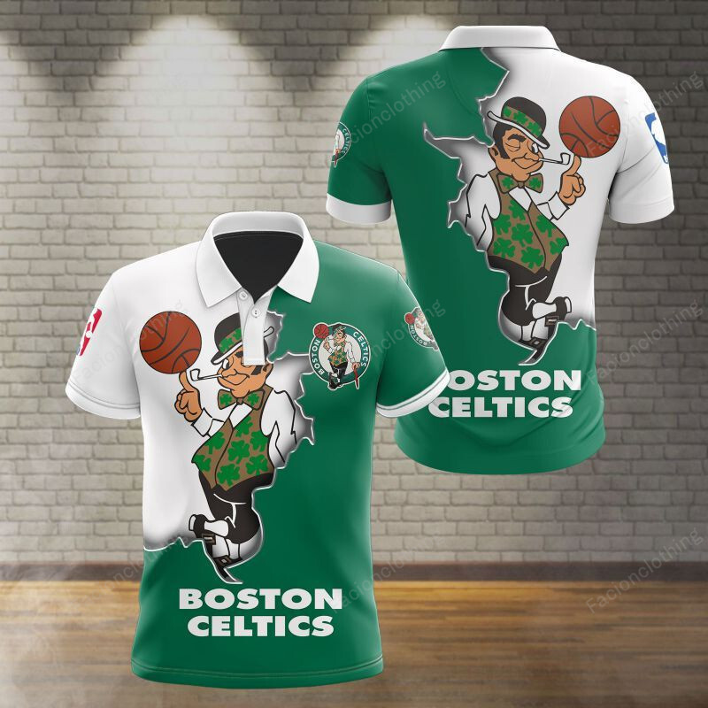 Sportswearmerch Boston Celtics NBA Personalized Polo Shirt For Fan