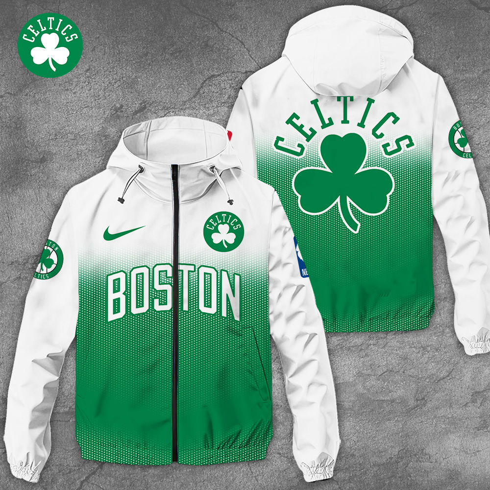 Sportswearmerch Boston Celtics NBA Windbreaker Jacket For Fan