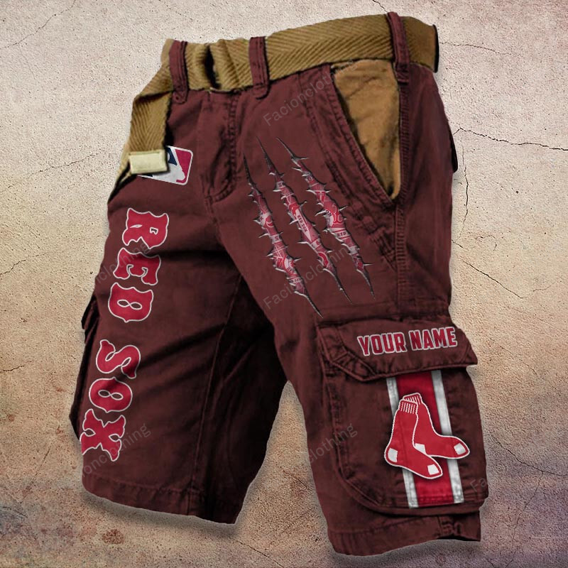 Sportswearmerch Boston Red Sox MLB Denim Short For Fan