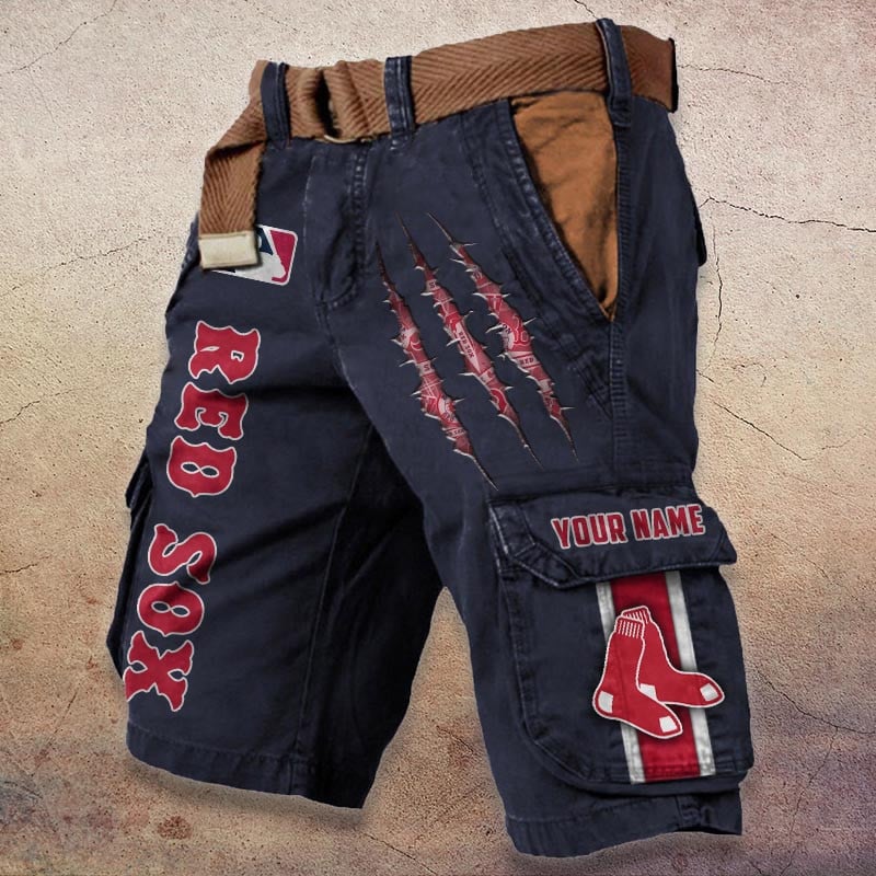 Sportswearmerch Boston Red Sox MLB Denim Short For Fan