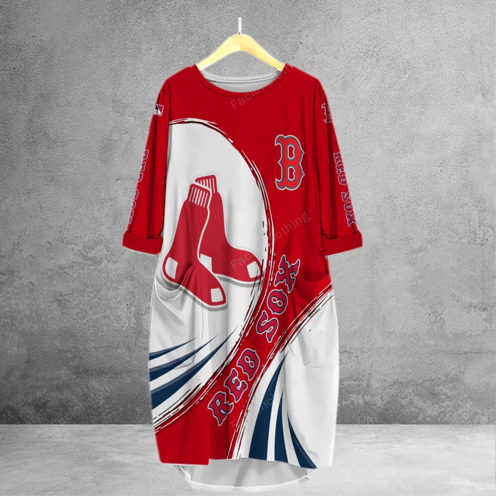 Sportswearmerch Boston Red Sox MLB Personalized Pocket Tanktop For Fan