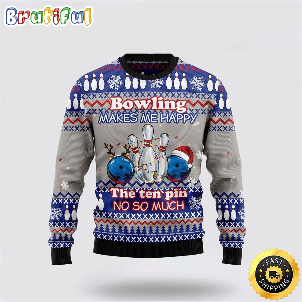 Sportswearmerch Bowling Merry Christmas Sweater For Fan