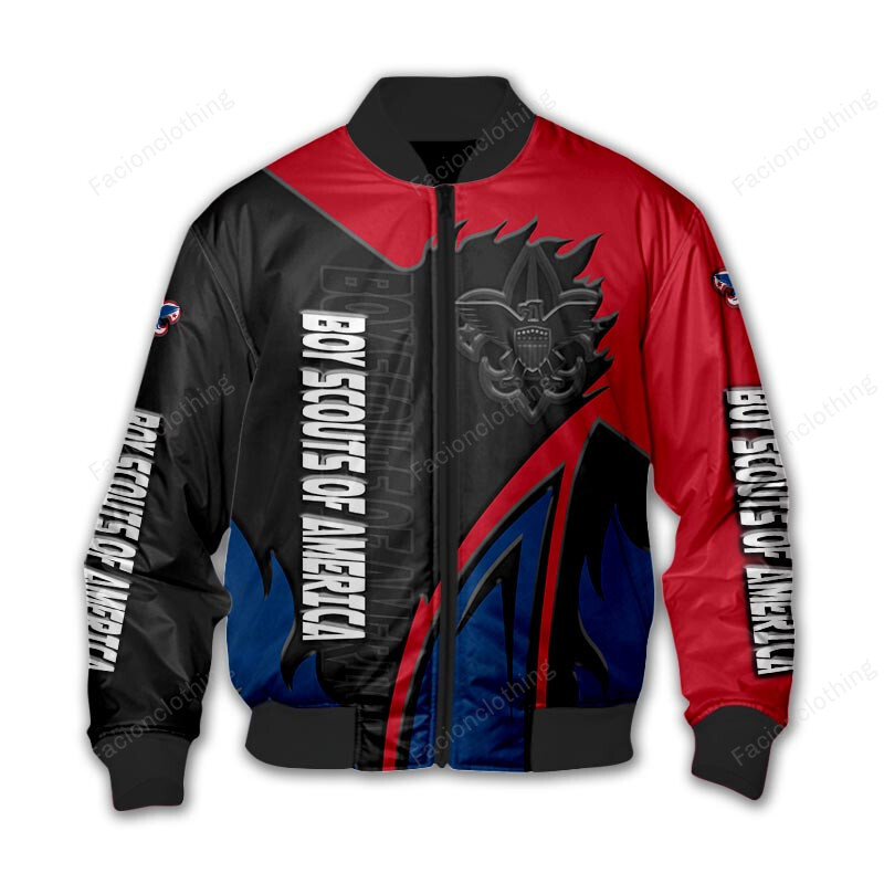 Sportswearmerch Boy Scouts of America Personalized Bomber Jacket For Fan