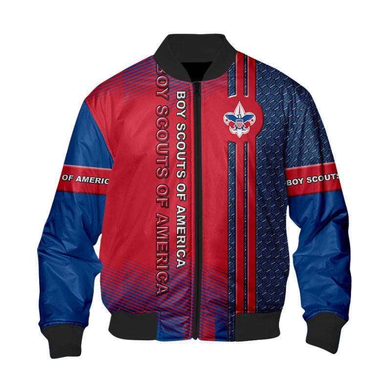 Sportswearmerch Boy Scouts of America Personalized Fashion Bomber Jacket For Fan